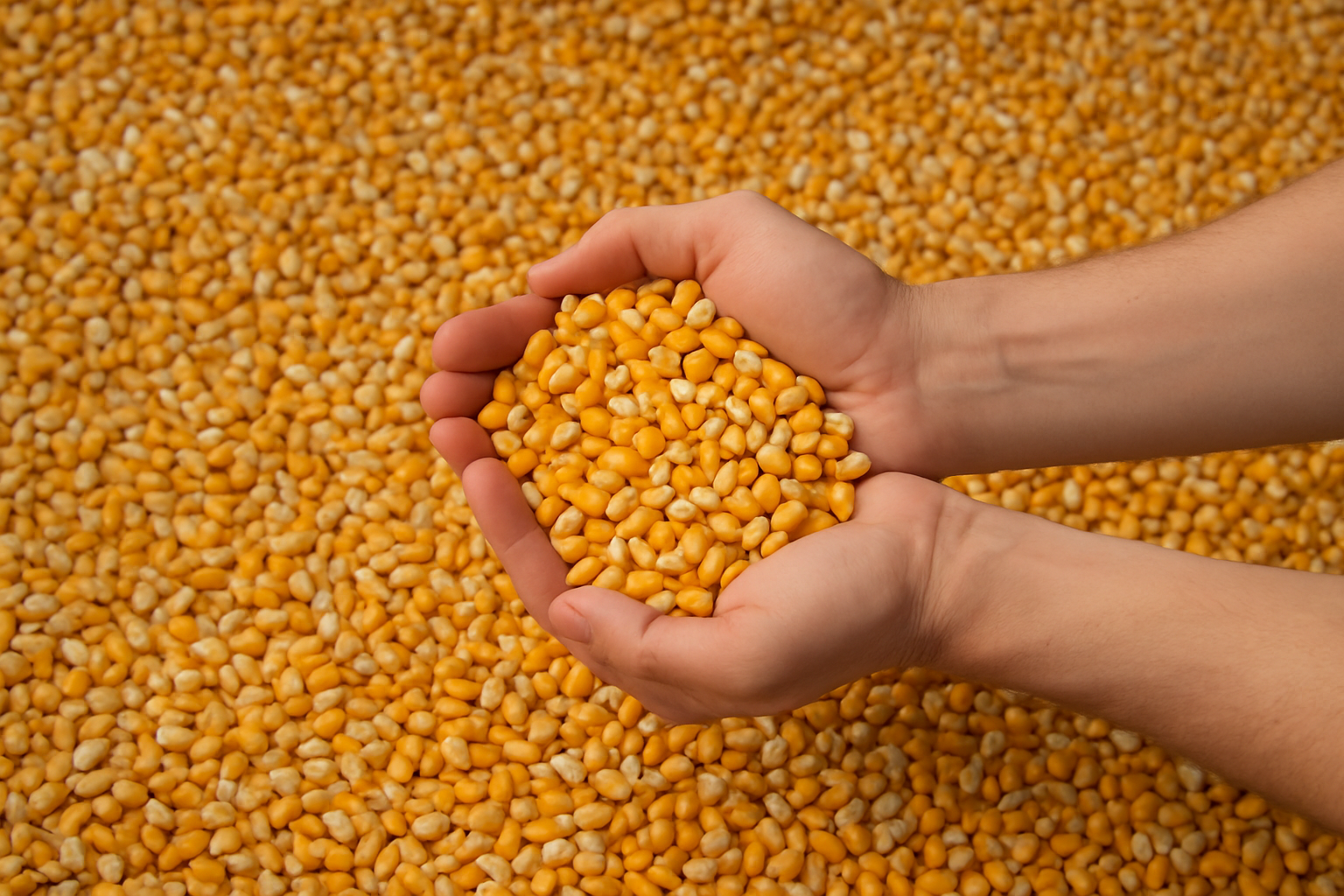 Maíz entero, molido y partido